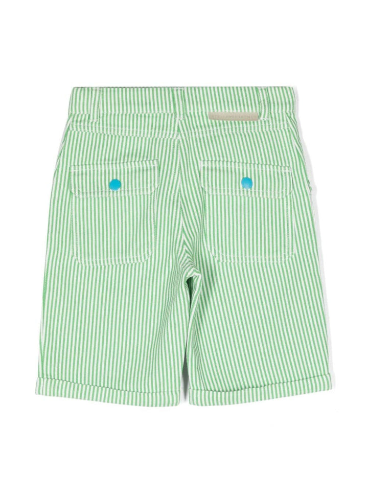 Bermuda verde per bambino con logo TU6R09Z1873 101VE Stella McCartney Kids 