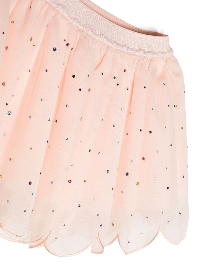 Gonna rosa per bambina con strass TU7B11Z1894 508 Stella McCartney Kids 