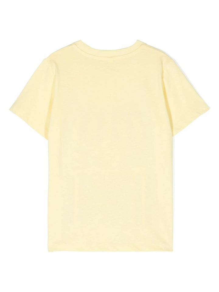 T-shirt gialla per bambino con stampo TU8R51Z0434 229 Stella McCartney Kids 