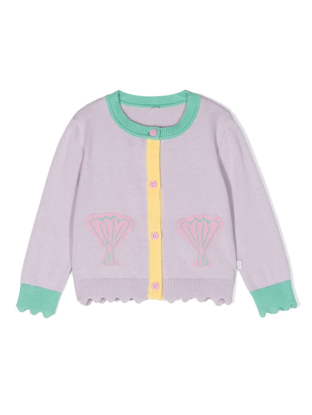Cardigan lila per neonata TU9010Z1841 572 Stella McCartney Kids 