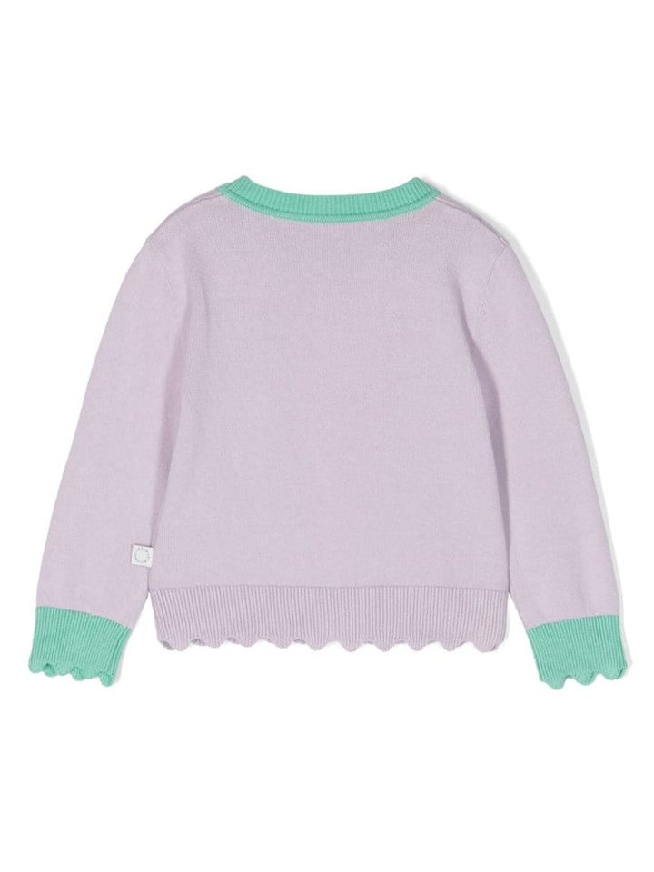 Cardigan lila per neonata TU9010Z1841 572 Stella McCartney Kids 