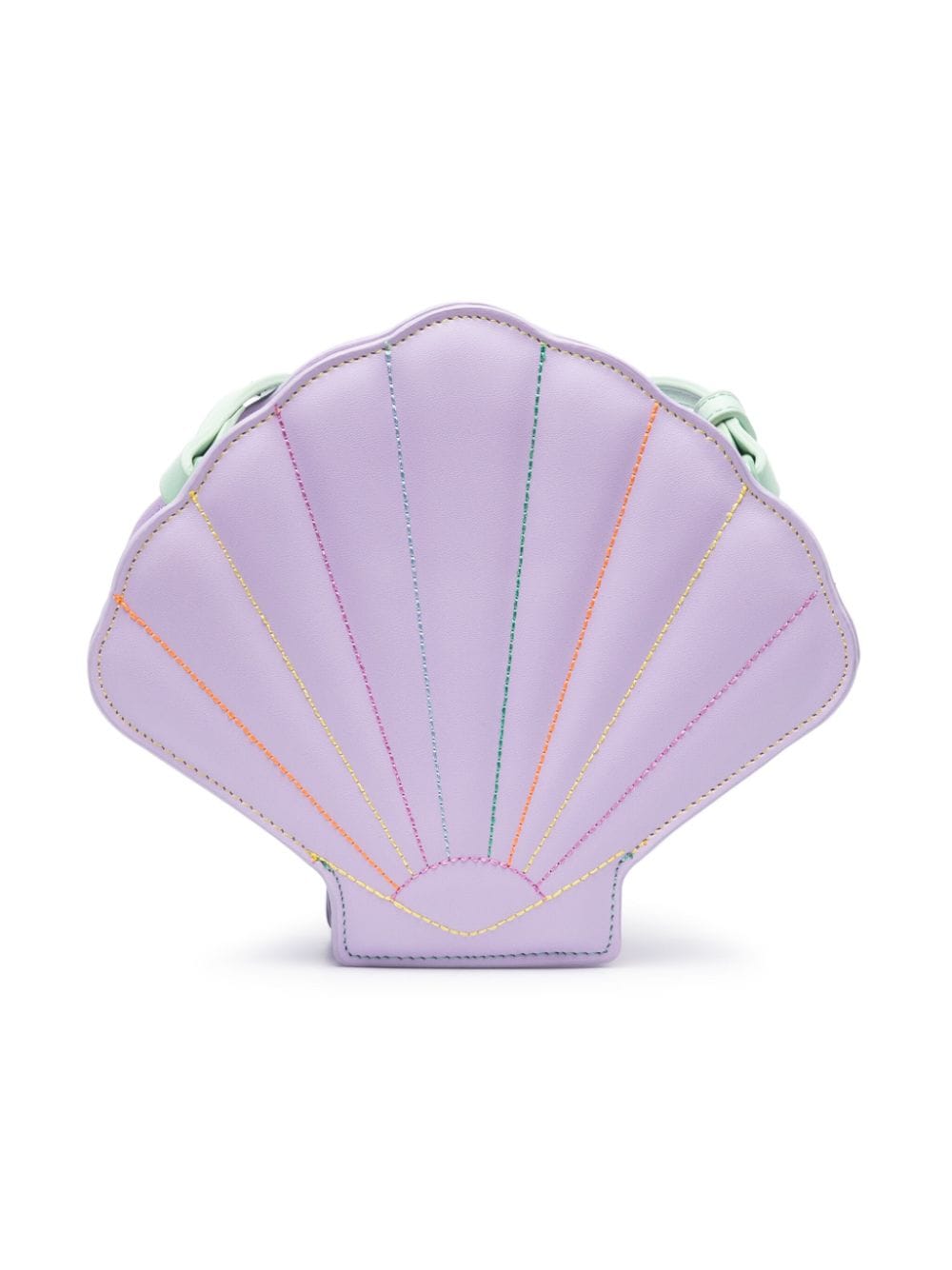 Lilac bag for girls with shell shape