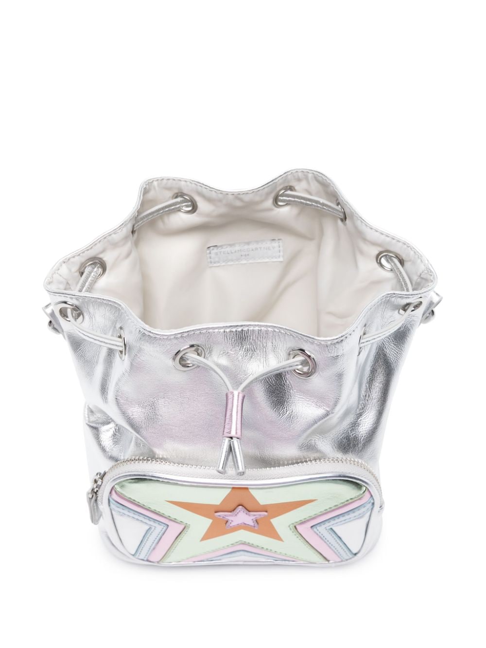 Silver bag for girls with star