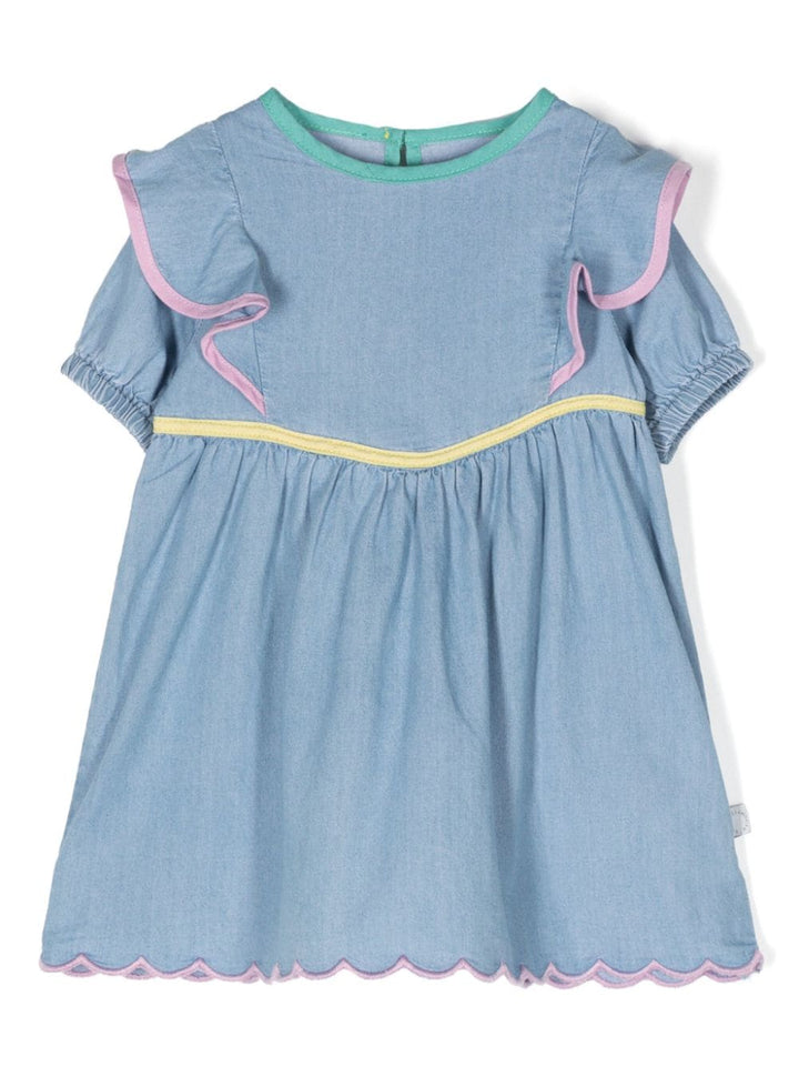 Light blue dress for baby girls