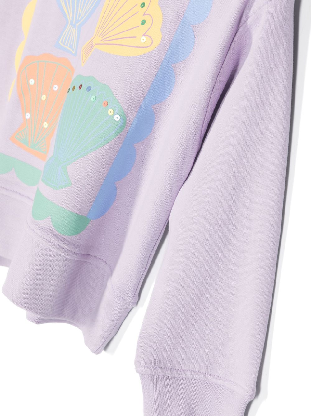 Lilac sweatshirt for girls with print