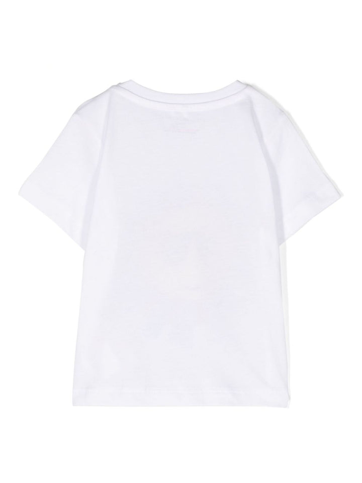 White t-shirt for newborns with print