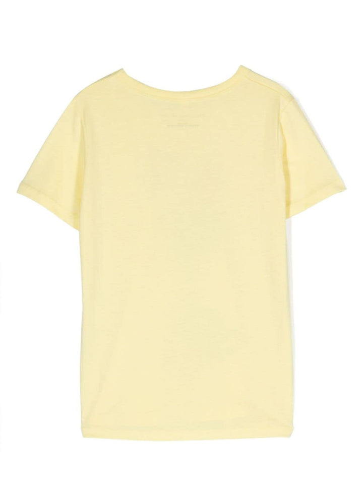 T-shirt gialla per bambina con stampa