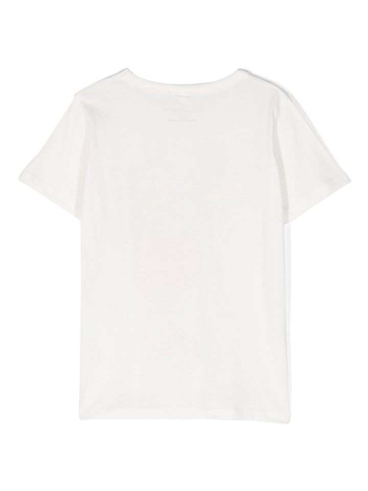 White t-shirt for children with print