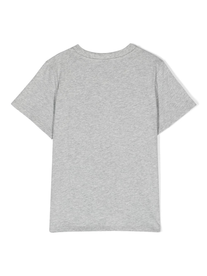 T-shirt grigia per bambino con stampa