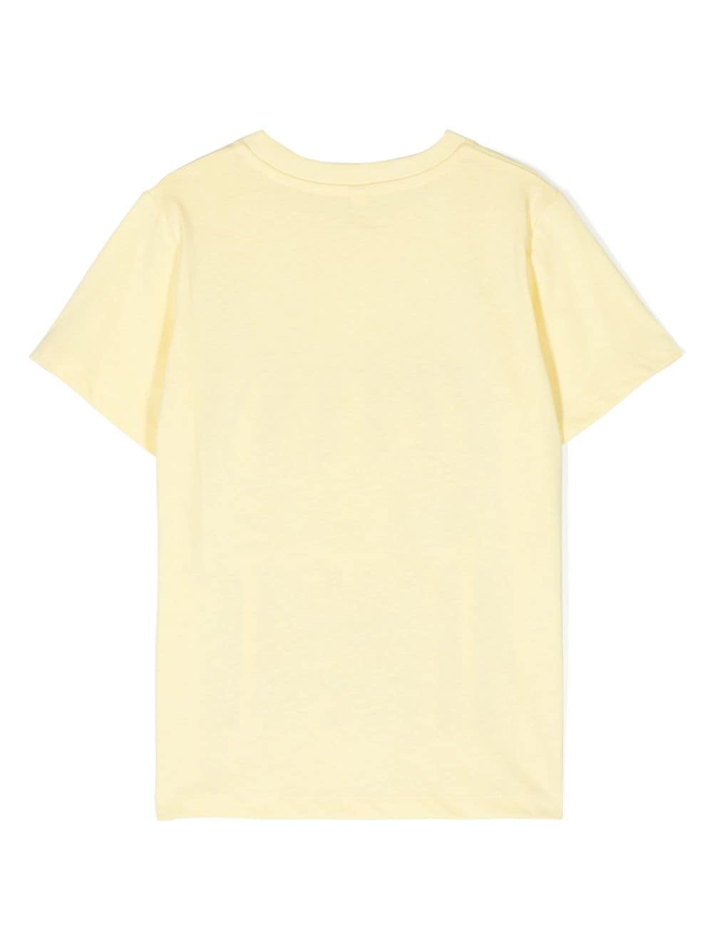 Yellow t-shirt for children with mold