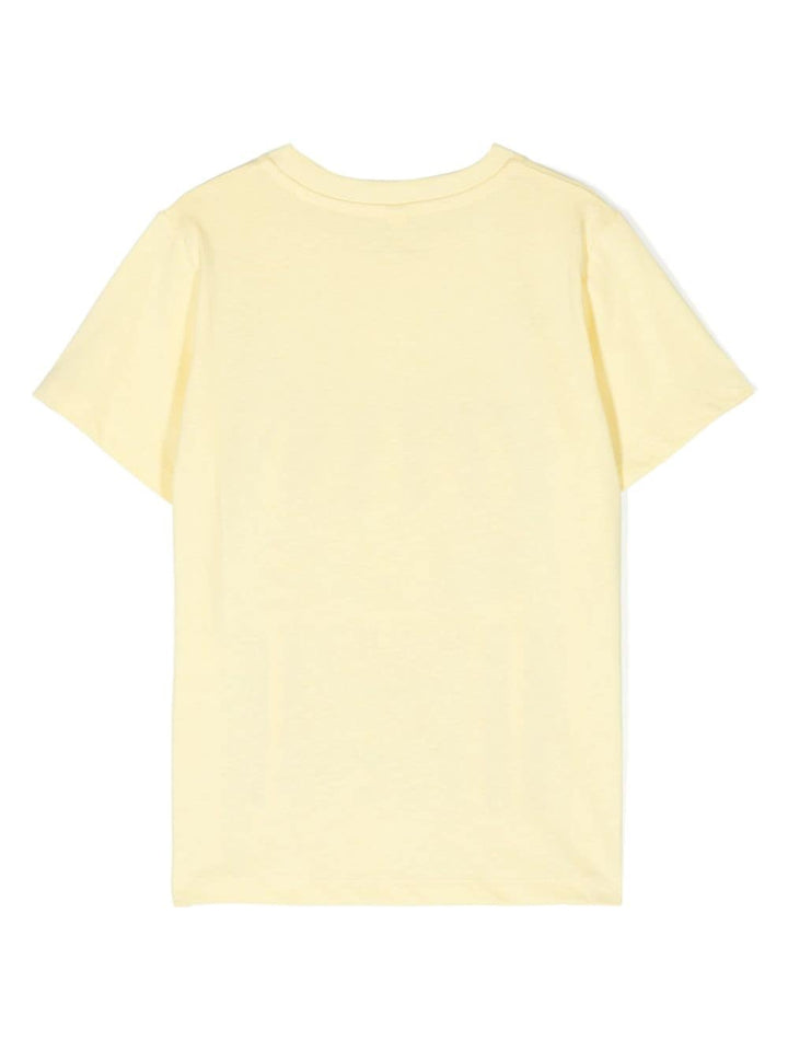 T-shirt gialla per bambino con stampo