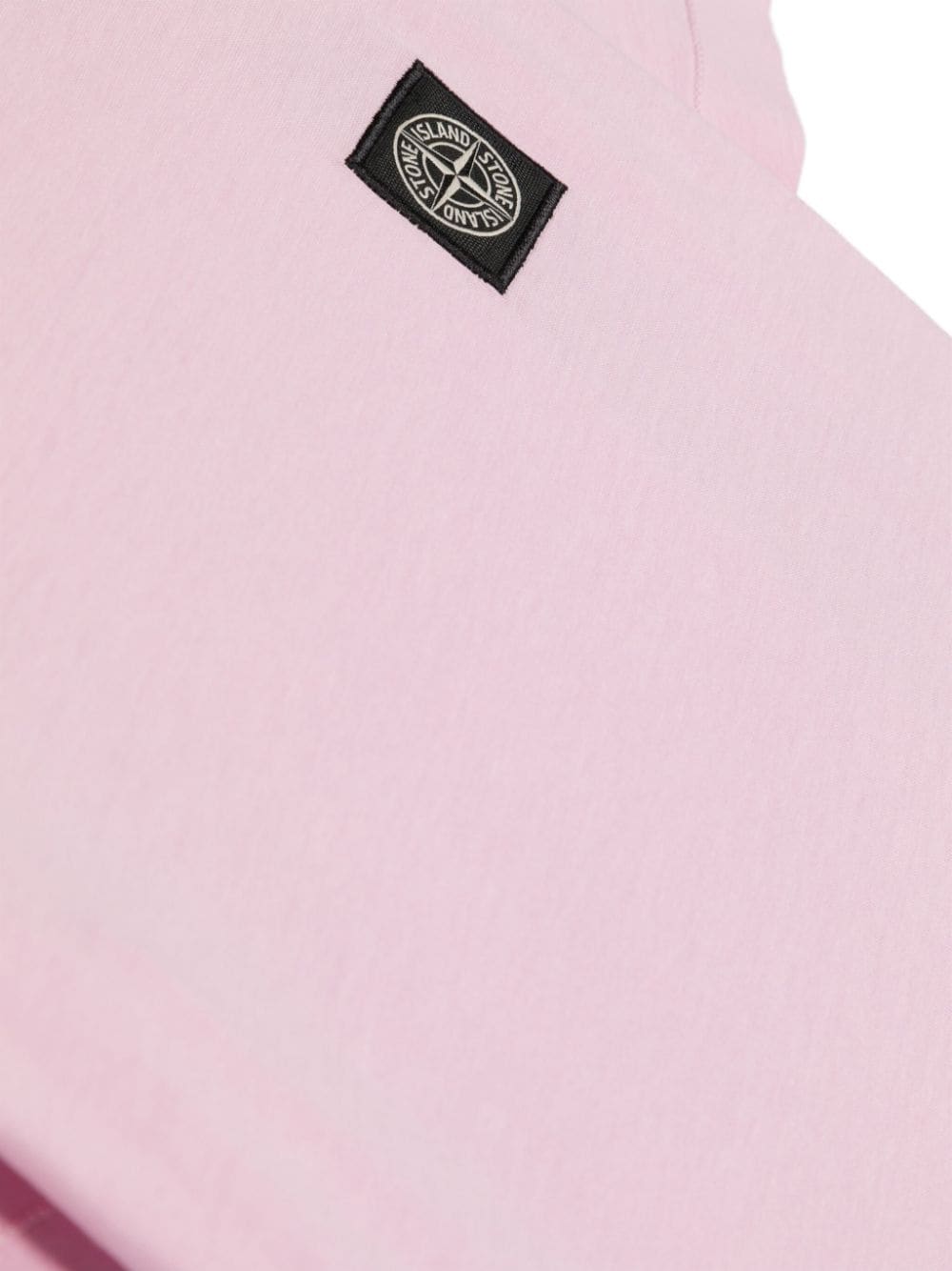 T-shirt rosa per bambina con logo 801620147 V0080 Stone Island Kids 
