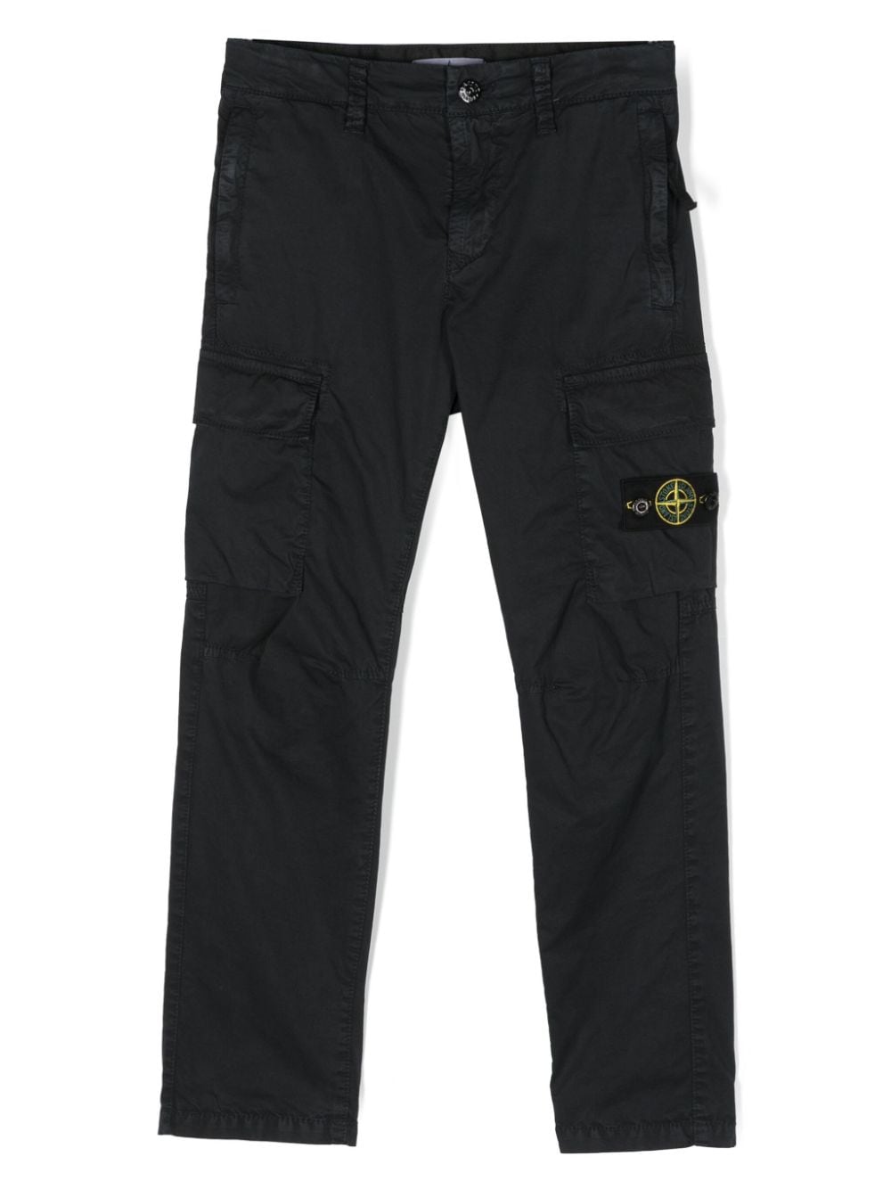 Pantalone blu per bambino con logo 801630410 V0120 Stone Island Kids 