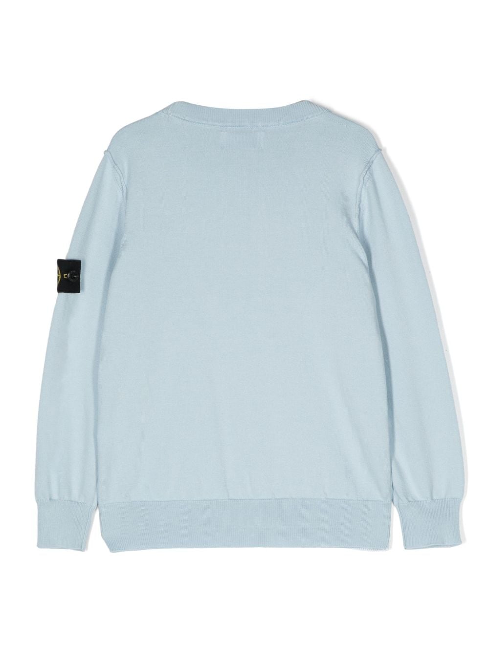 Maglione celeste per bambino con logo 8016501B2 V0040 Stone Island Kids 
