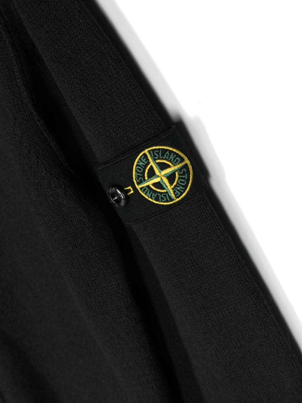 Cardigan blu per bambino con logo 8016508D3 V0020 Stone Island Kids 