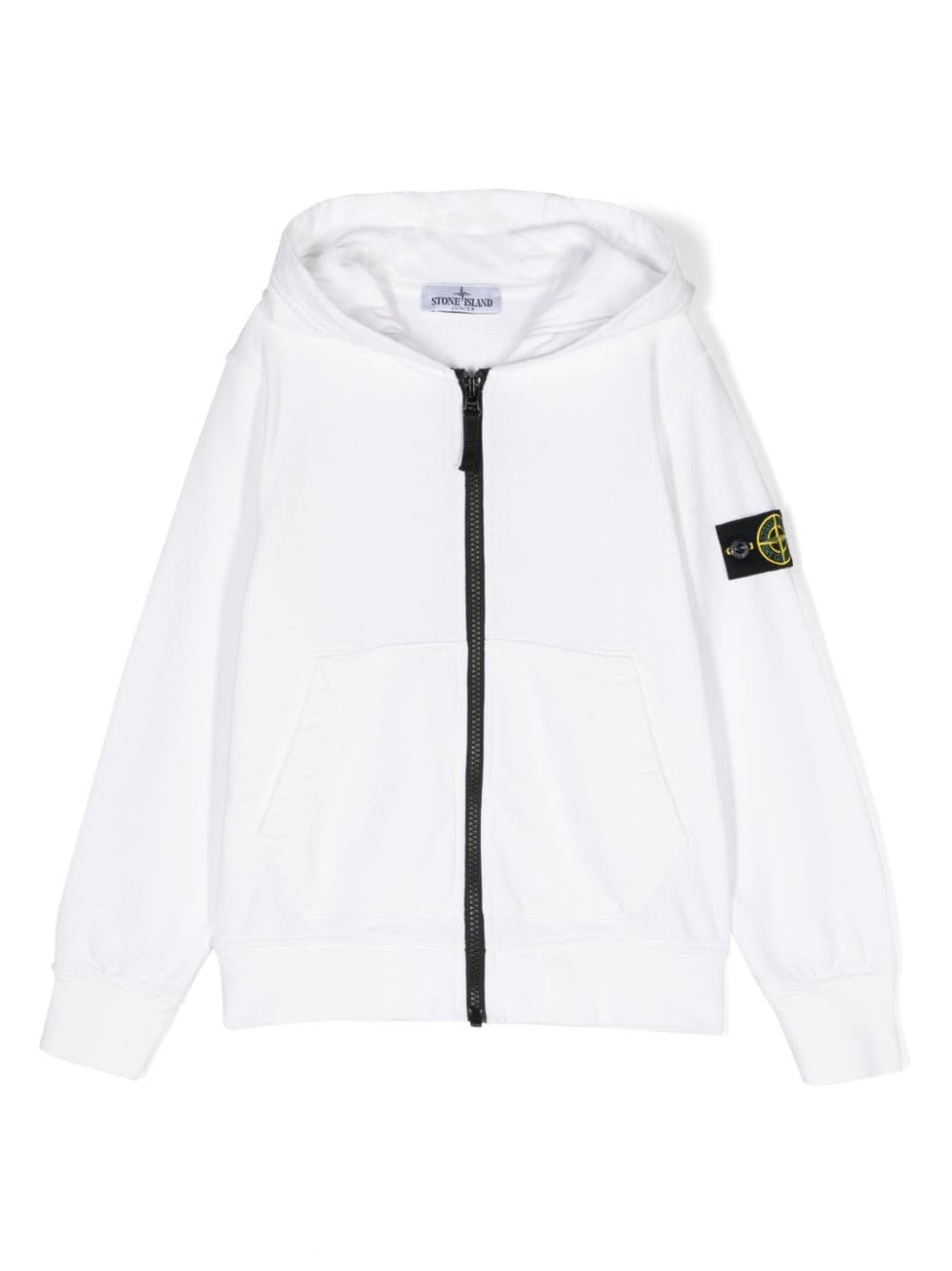Felpa bianca per bambino con logo 801660740 V0001 Stone Island Kids 