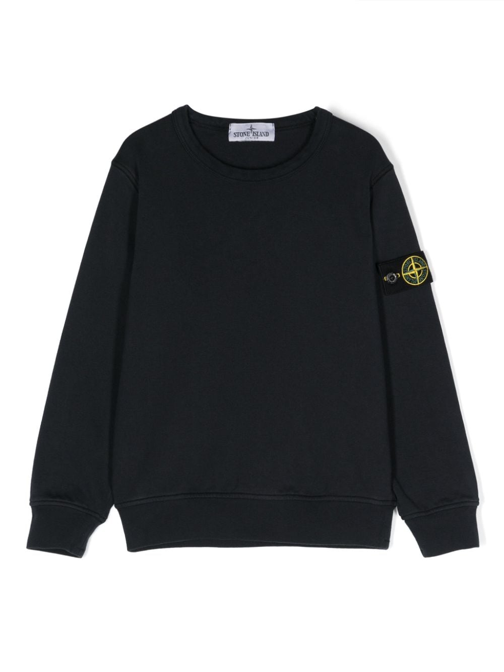 Felpa blu per bambino con logo 801661340 V0020 Stone Island Kids 