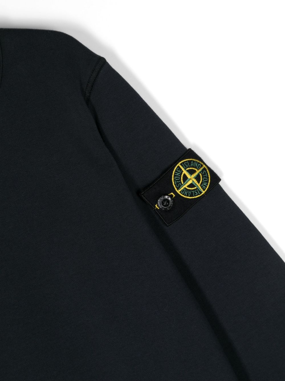 Felpa blu per bambino con logo 801661340 V0020 Stone Island Kids 