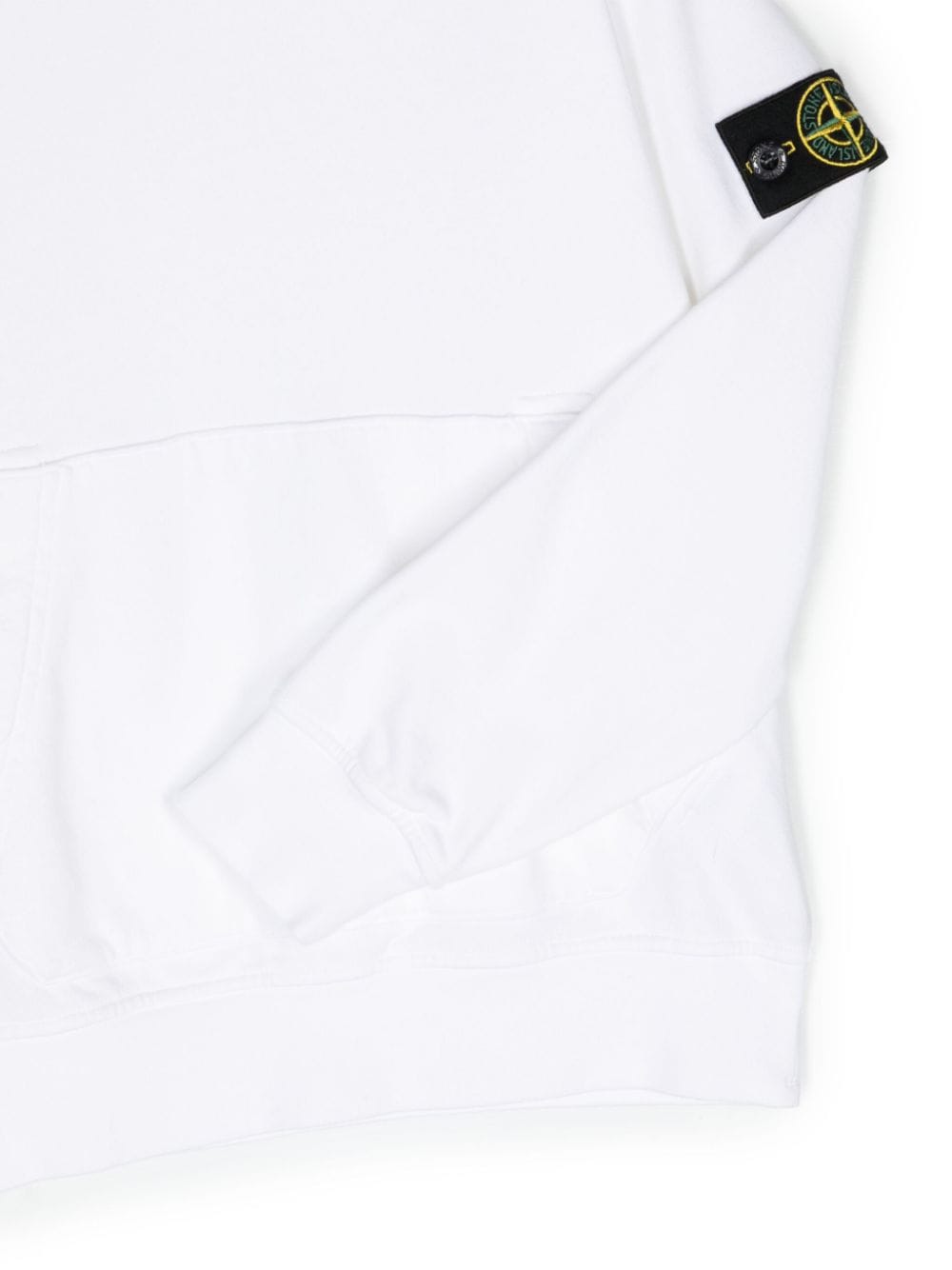 Felpa bianca per bambino con logo 801661640 V0001 Stone Island Kids 