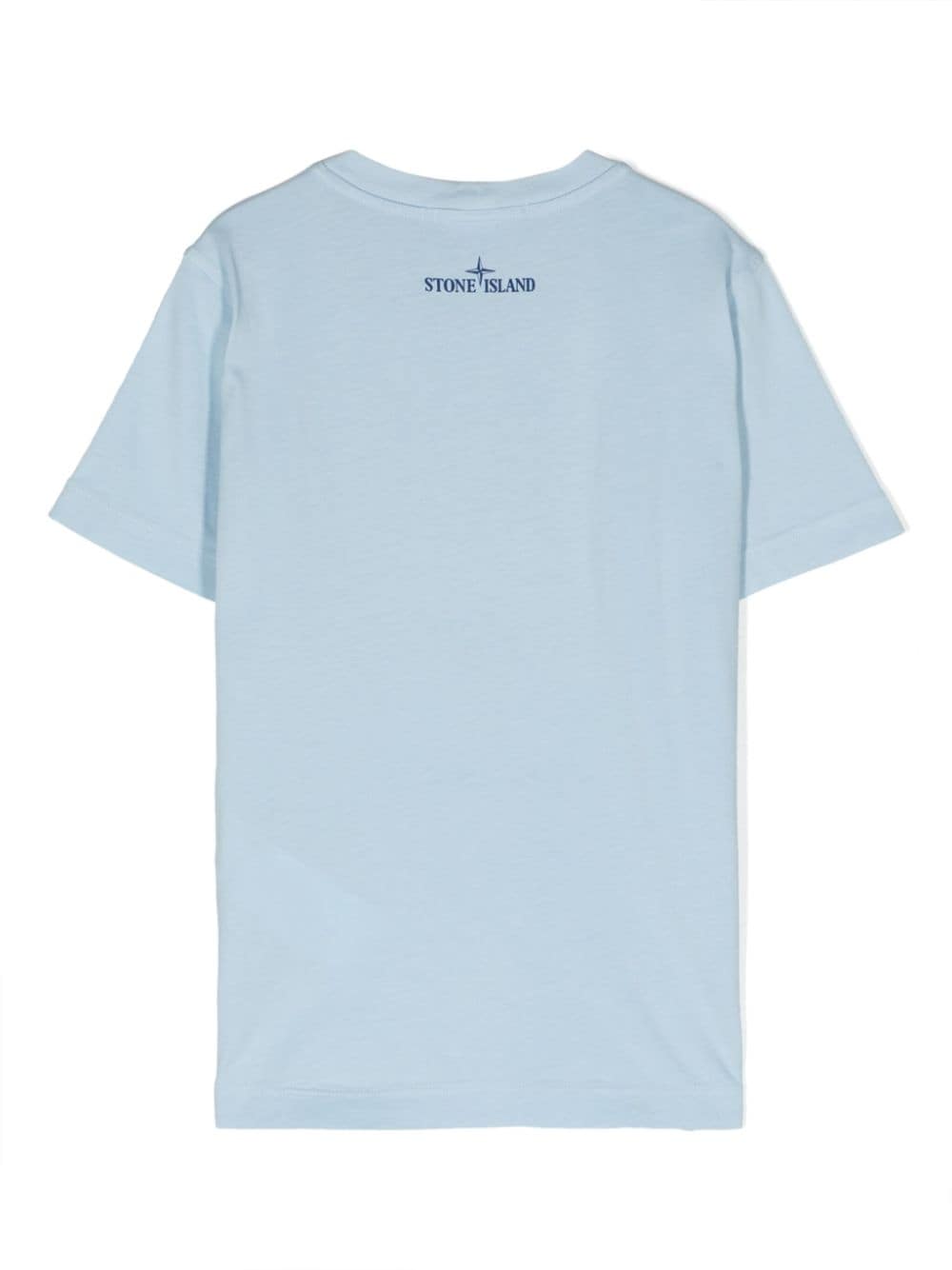 T-shirt celeste per bambino con logo