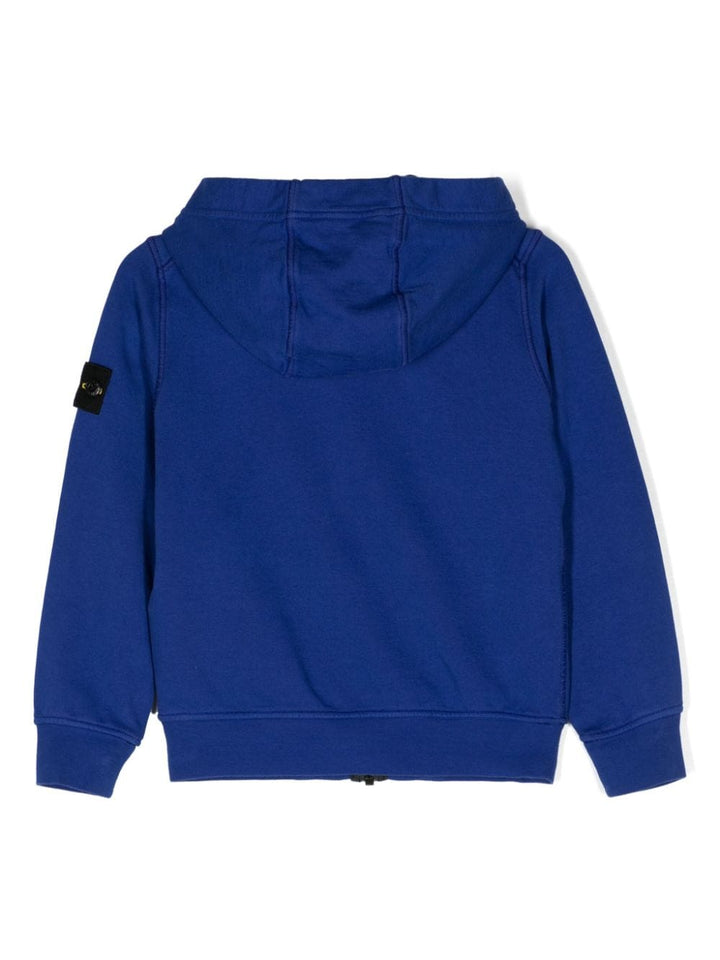 Electric blue sweatshirt for boys with logo