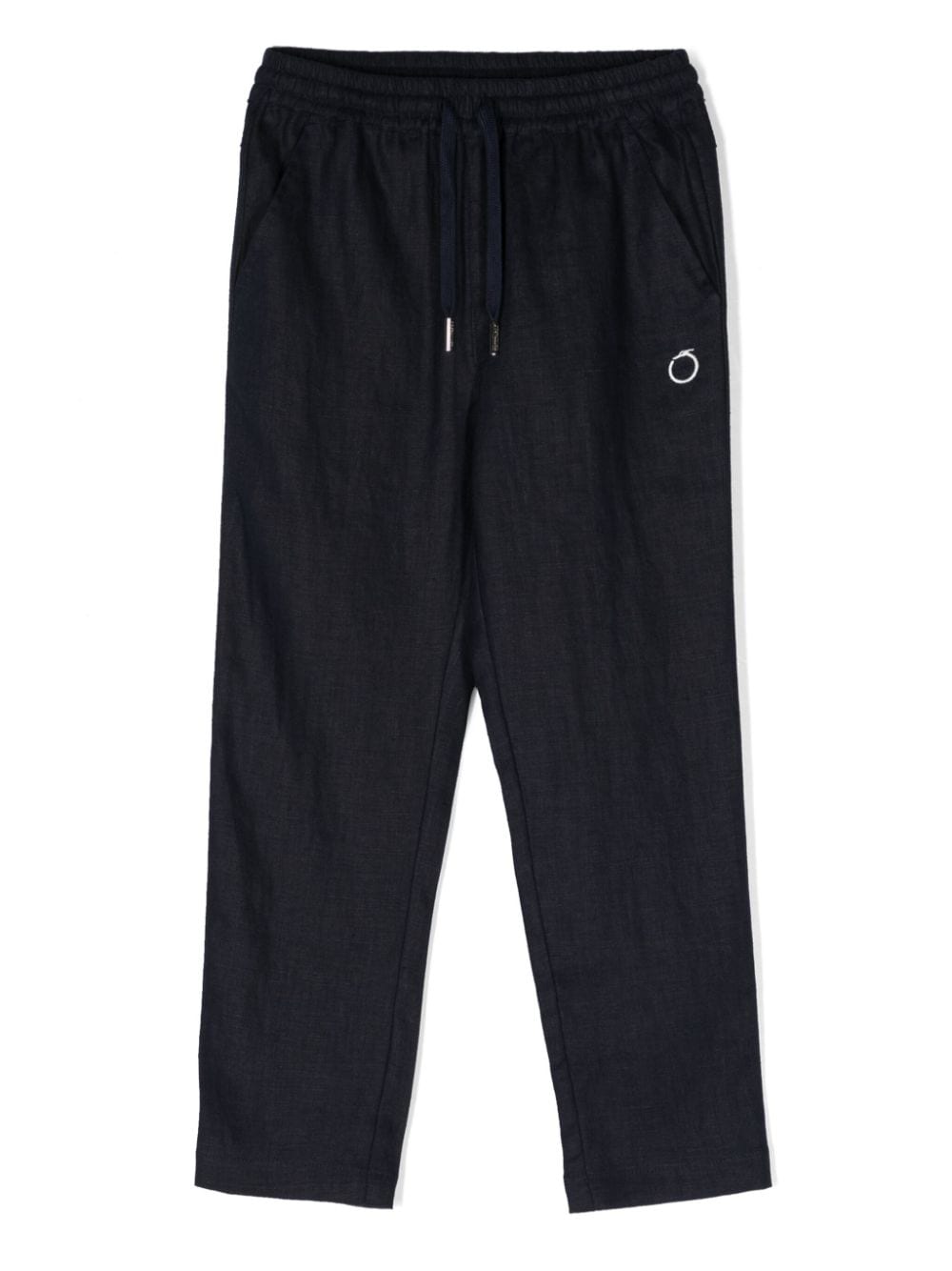 Pantalone blu navy per bambino in lino TIP24059PA BL Trussardi Kids 