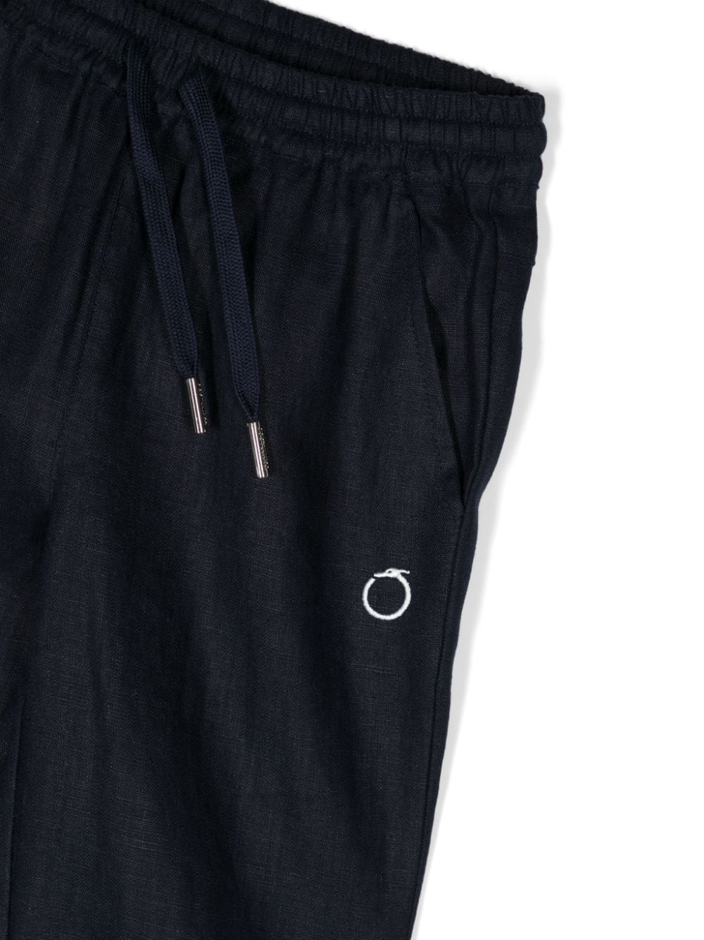 Pantalone blu navy per bambino in lino TIP24059PA BL Trussardi Kids 