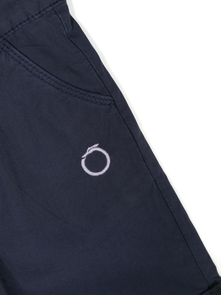 Bermuda blu navy per neonato con logo TIP24070BE BL Trussardi Kids 