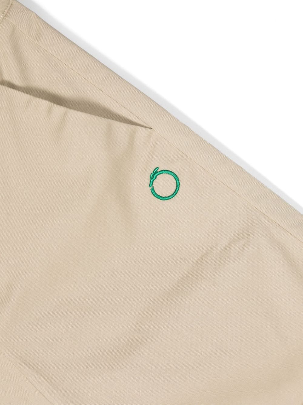 Bermuda beige per bambino con logo verde TIP24148BEK BEI Trussardi Kids 