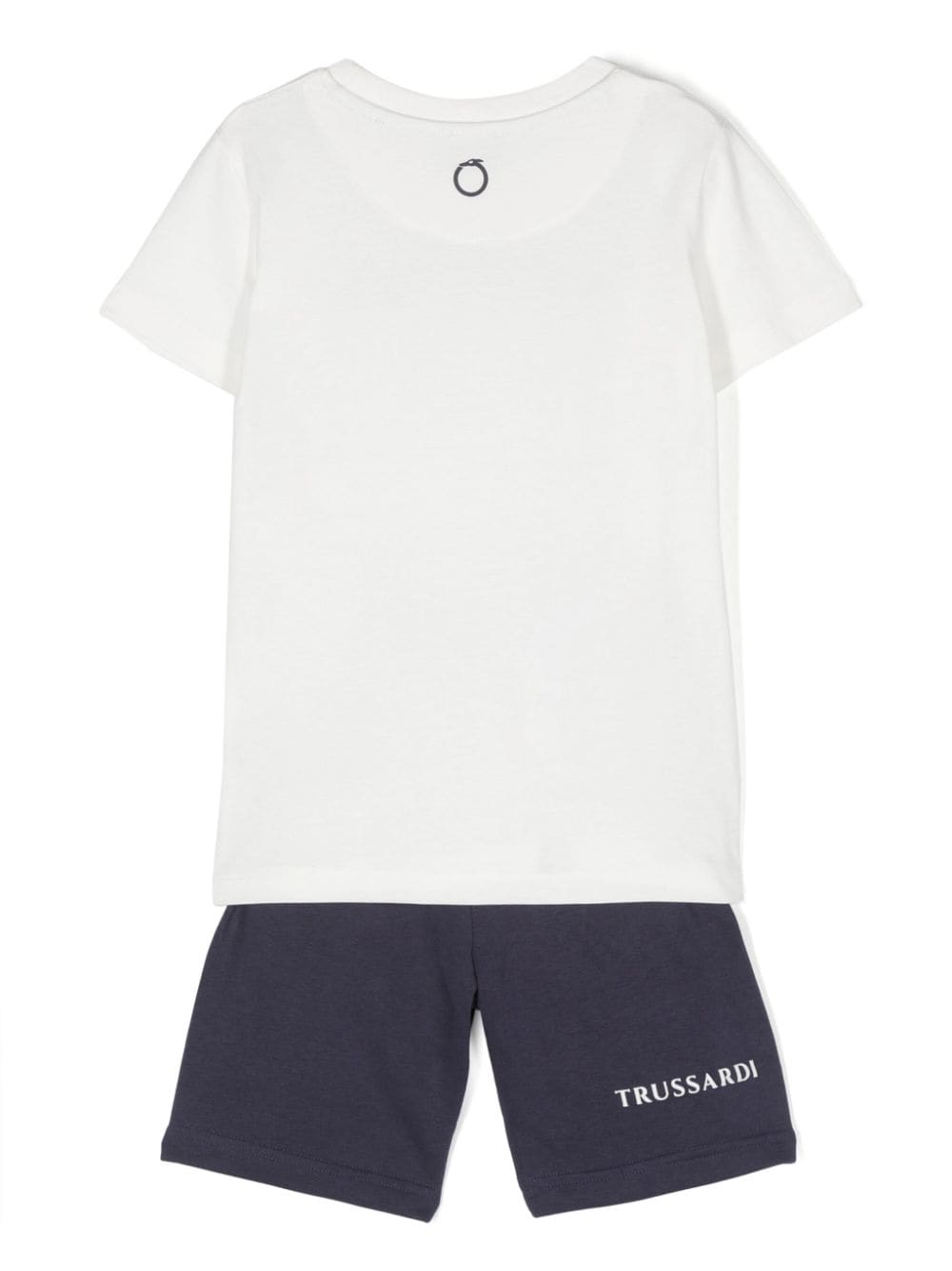 Blue and white sports outfit for children with logo