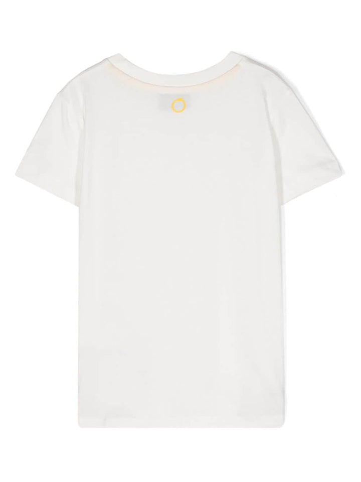 White t-shirt for boys with logo