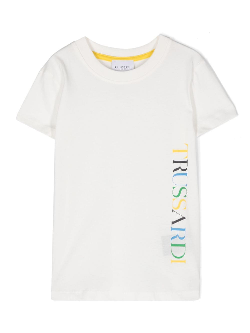 T-shirt bianca per bambino con logo