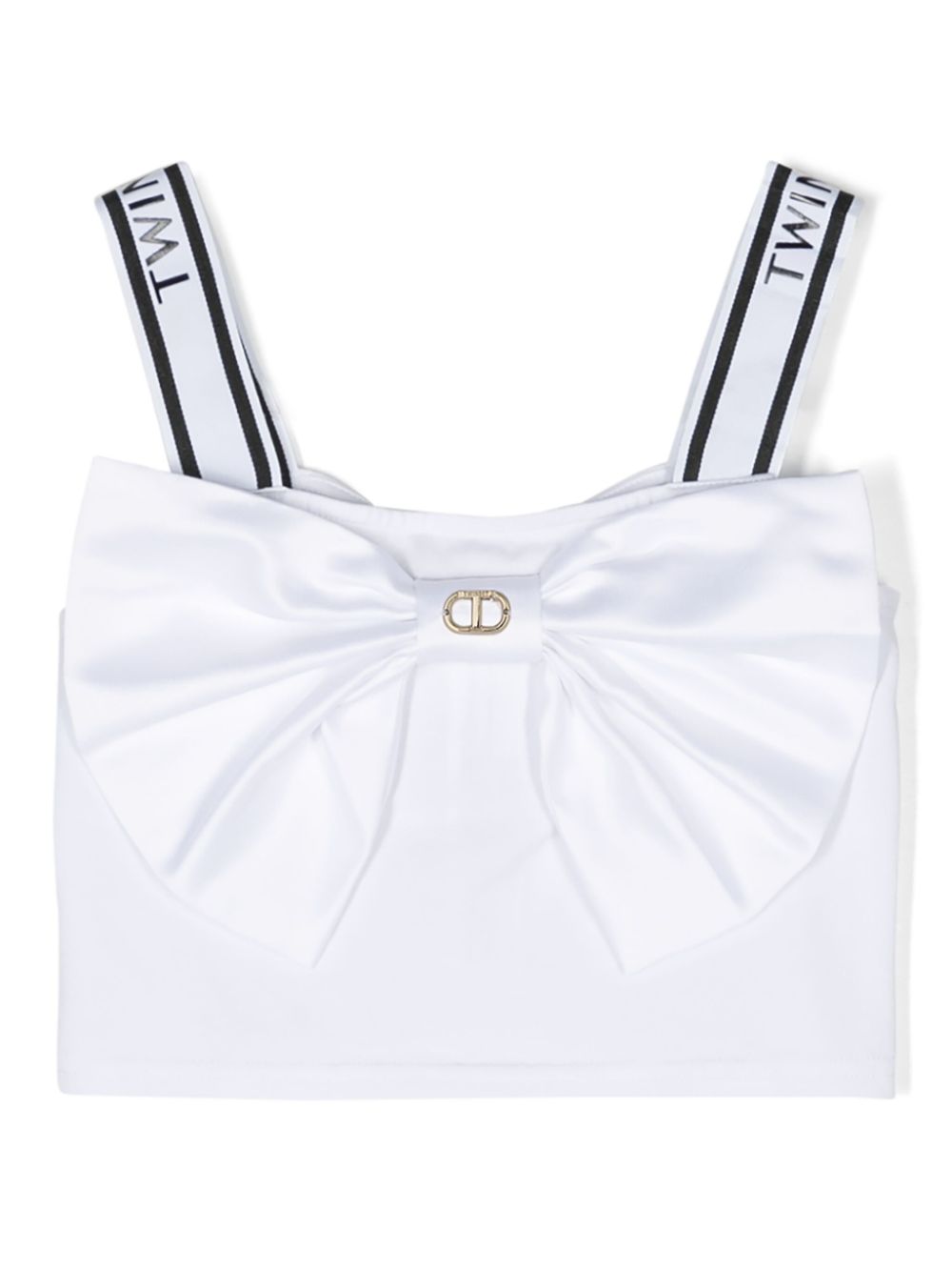 White top for girls with logo
