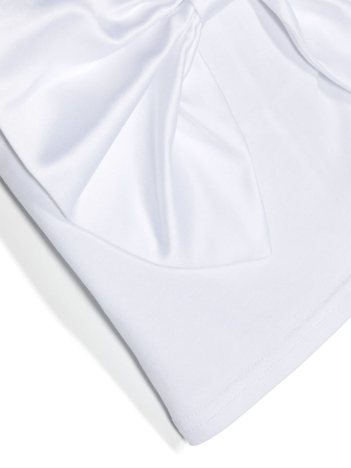 White top for girls with logo