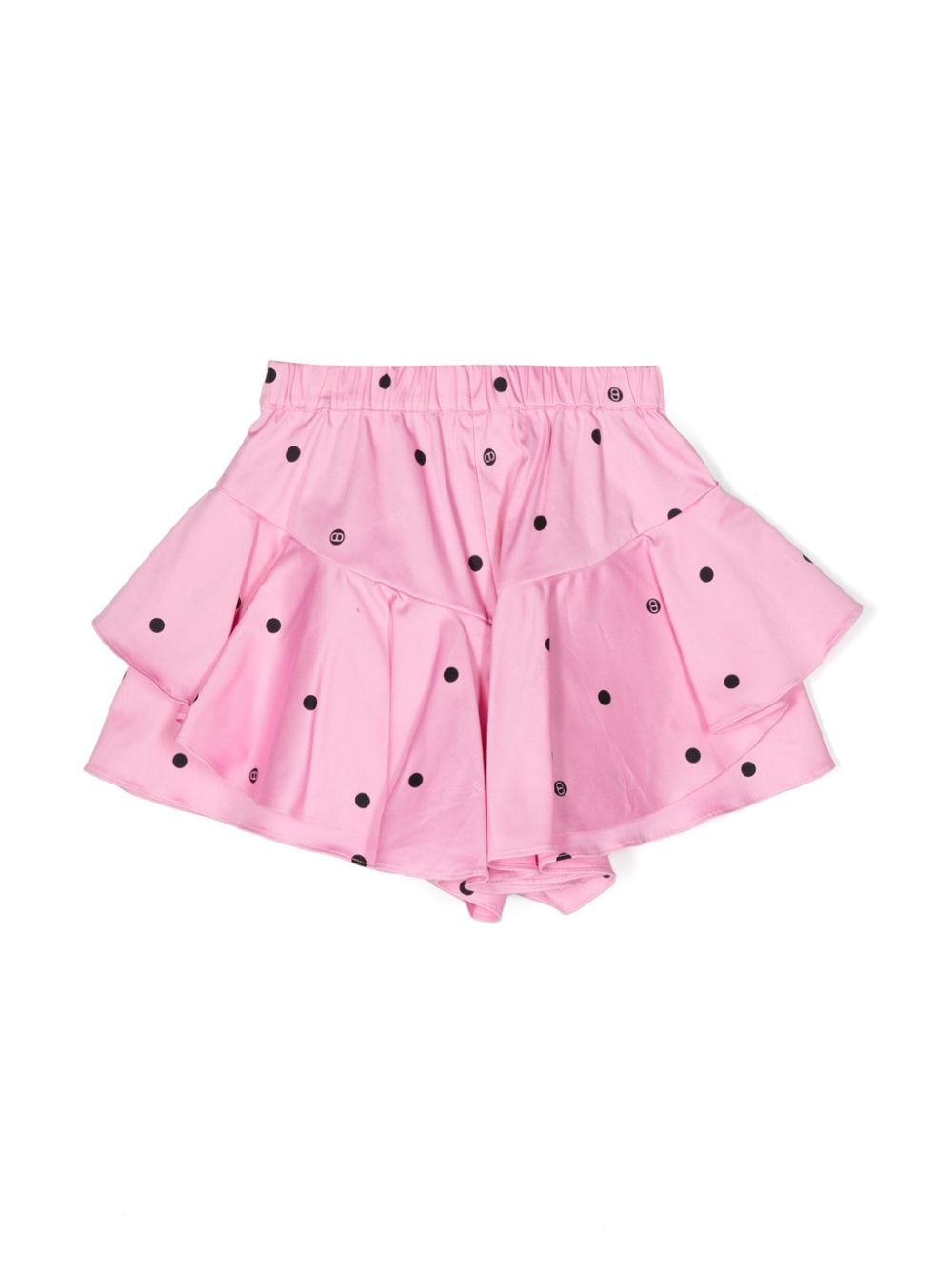 Pink polka dot skirt for girls