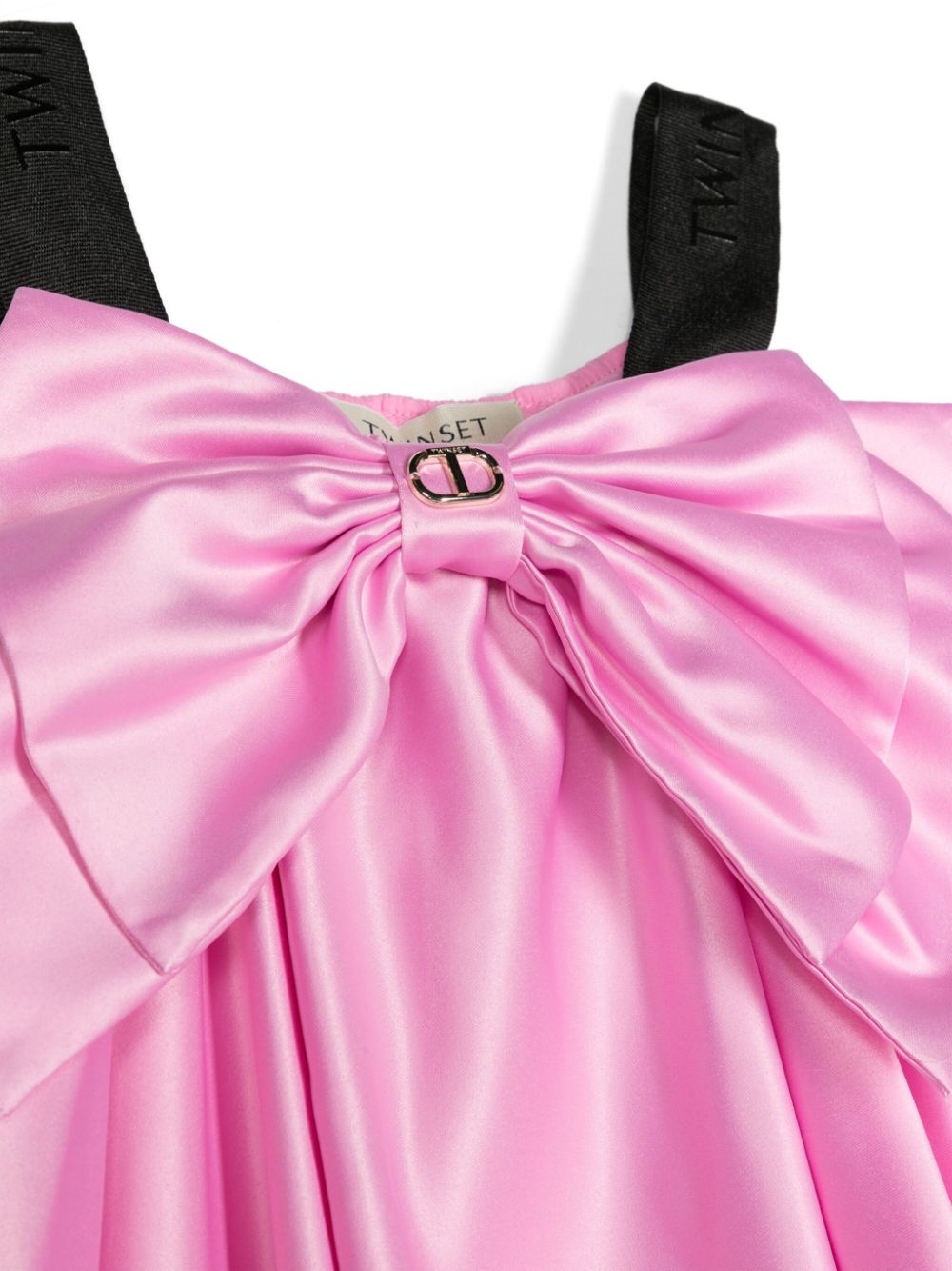 Pink dress for girls with bow