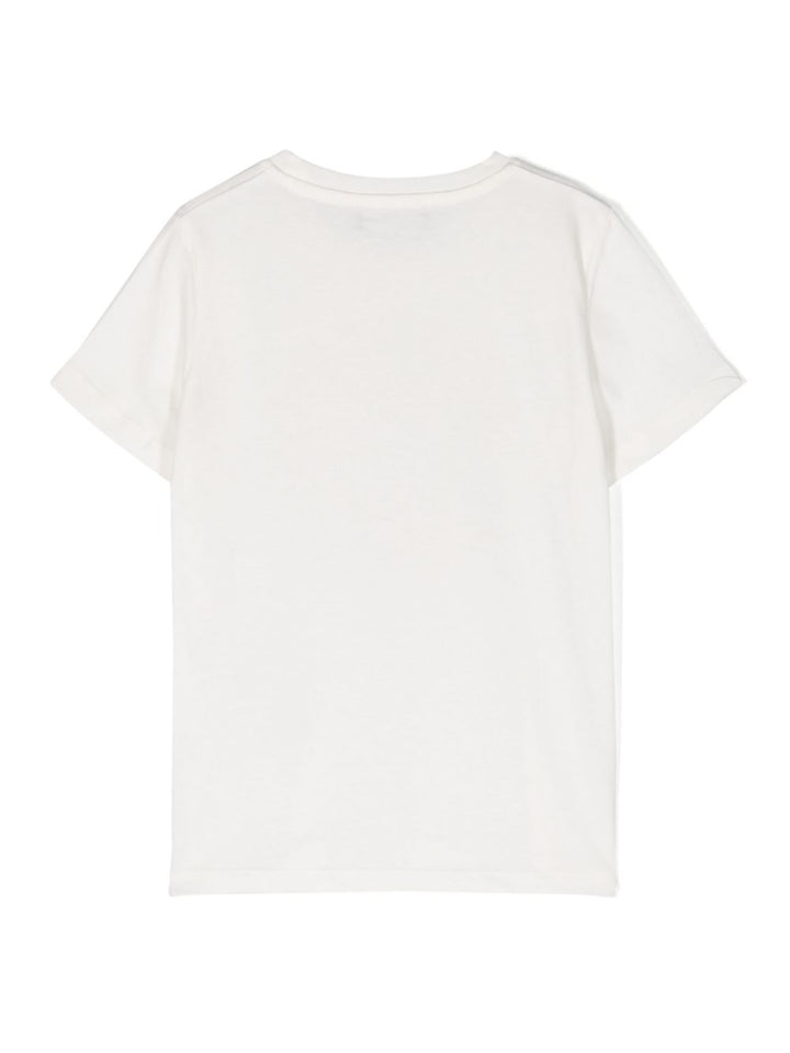 T-shirt bianca per bambini con logo 10002391A10164 2W110 Versace Kids 
