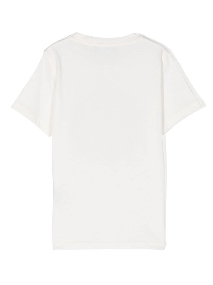 T-shirt nera per bambino con logo 10002391A10165 2W020 Versace Kids 