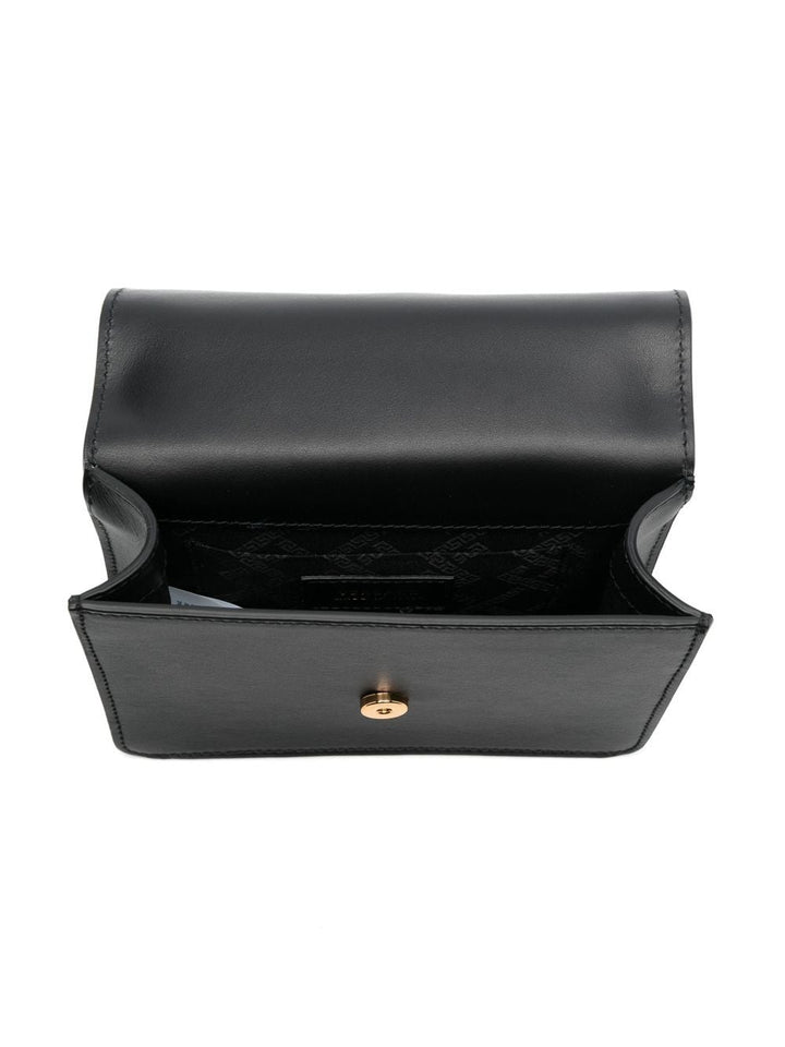 Borsa nera per bambina in pelle 10079421A05660 1B00V Versace Kids 