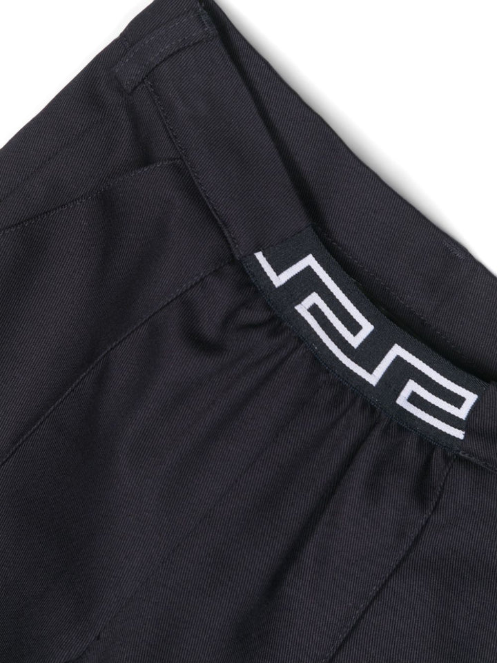 Pantalone blu per neonato con logo 10127331A09209 1U830 Versace Kids 