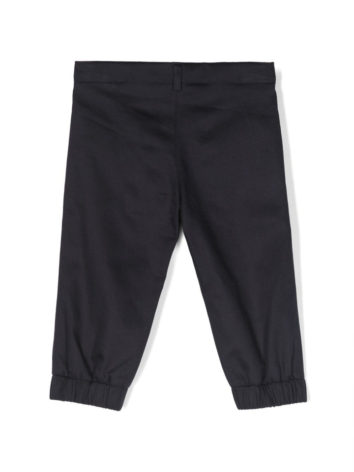 Pantalone blu per neonato con logo 10127331A09209 1U830 Versace Kids 
