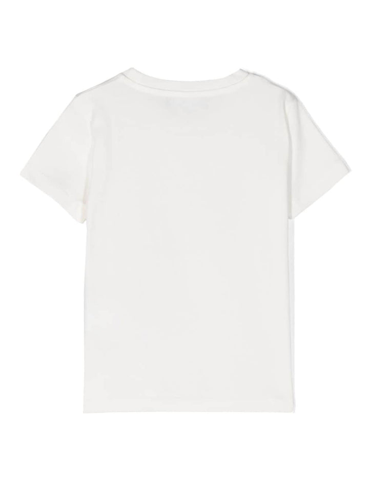 T-shirt bianca per bambina con logo