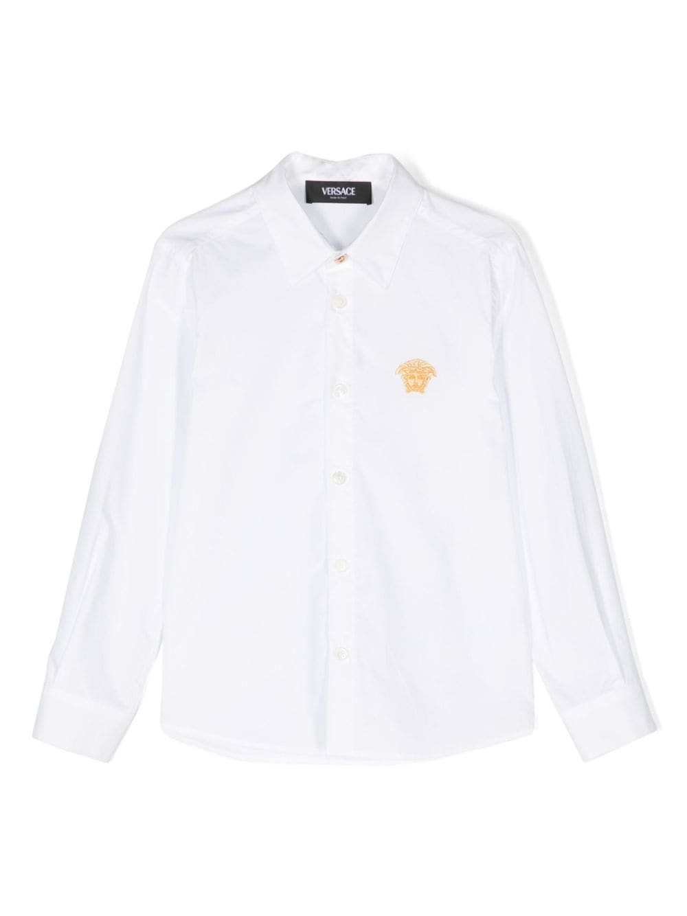 Camicia bianca per bambino con logo