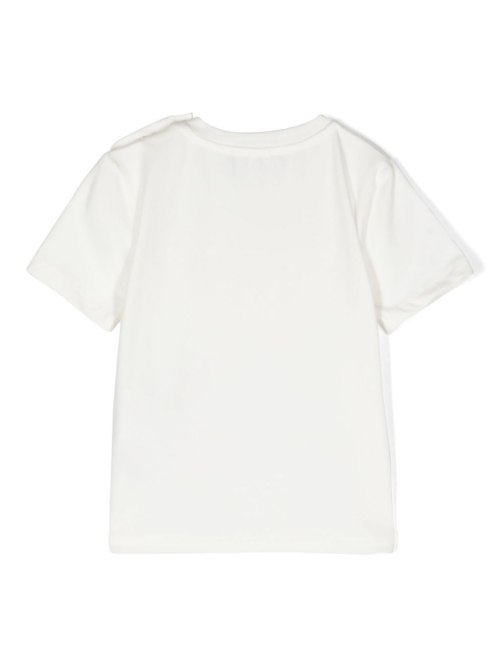 White baby t-shirt with logo