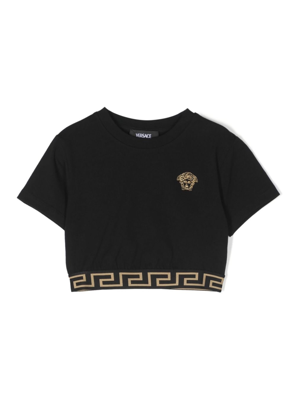 Black t-shirt for girls with logo