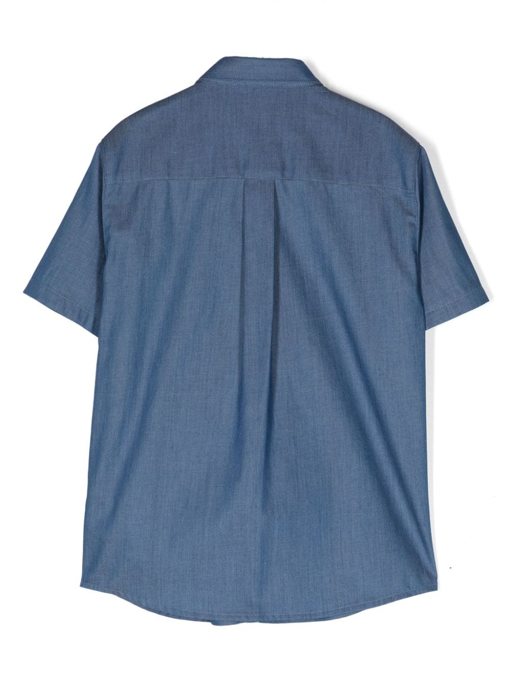 Camicia blu per bambino con logo