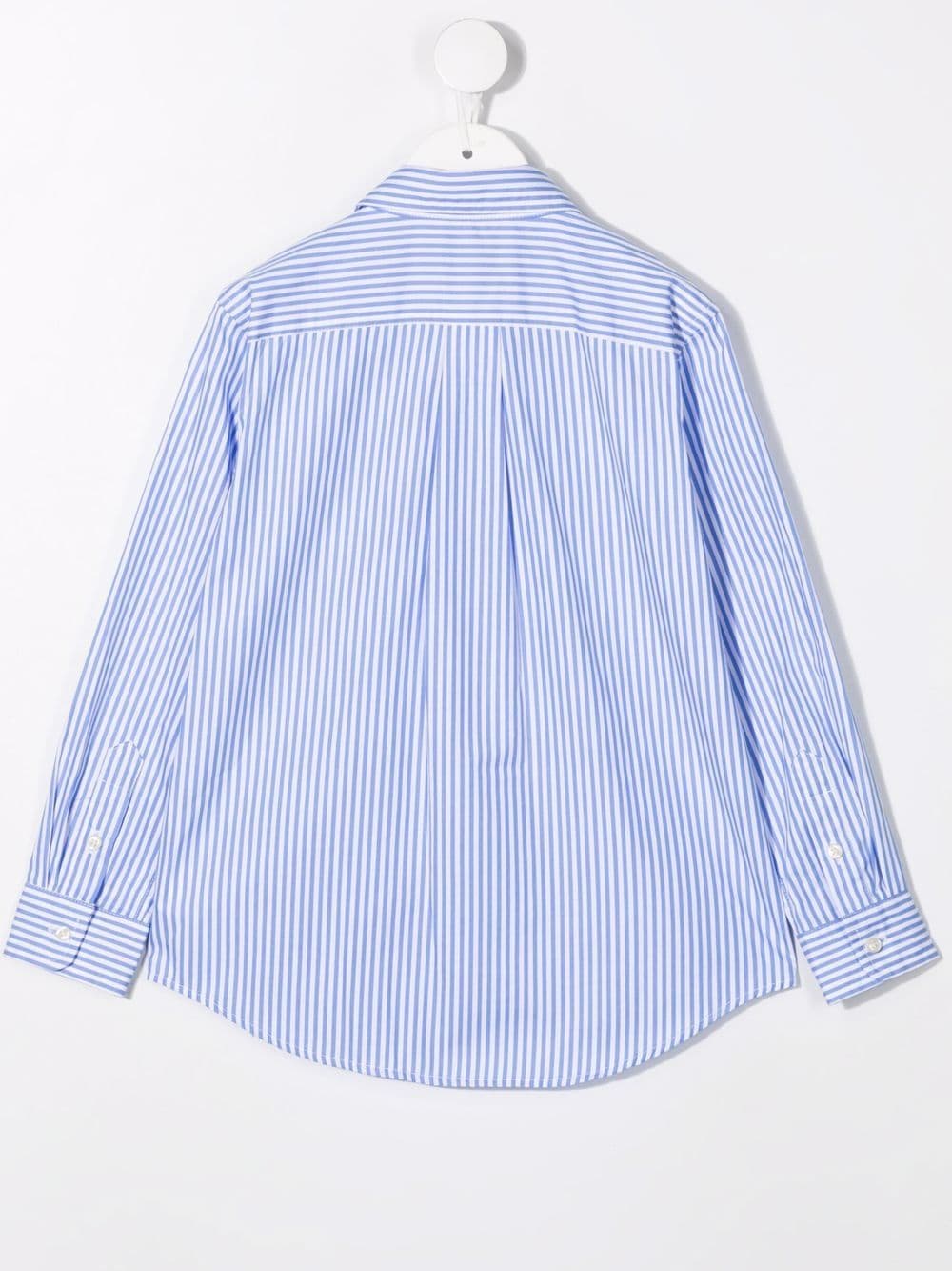 Camicia azzurra per bambino con logo 323862260 001 Ralph Lauren Kids 