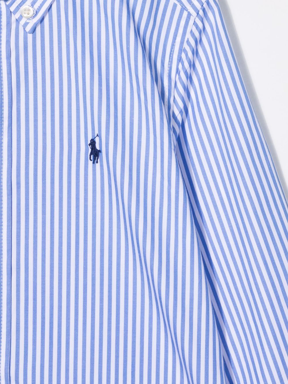 Camicia azzurra per bambino con logo 323862260 001 Ralph Lauren Kids 