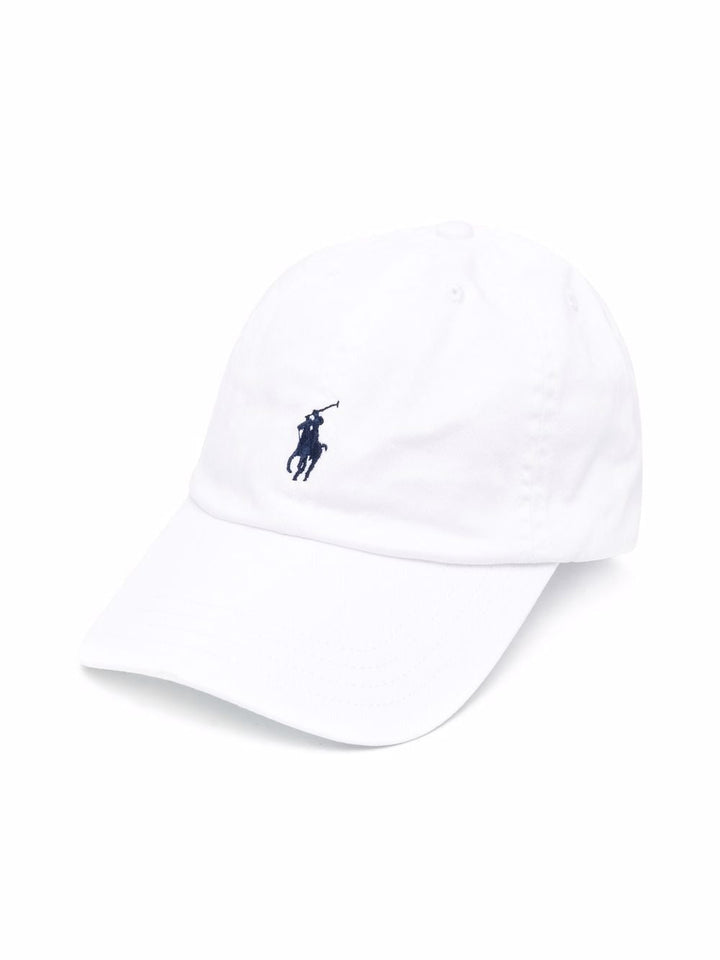 White hat for children with logo