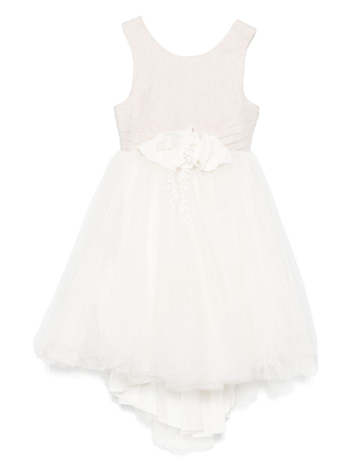 Abito bianco/oro per bambina 5032 001 Abel & Lula 